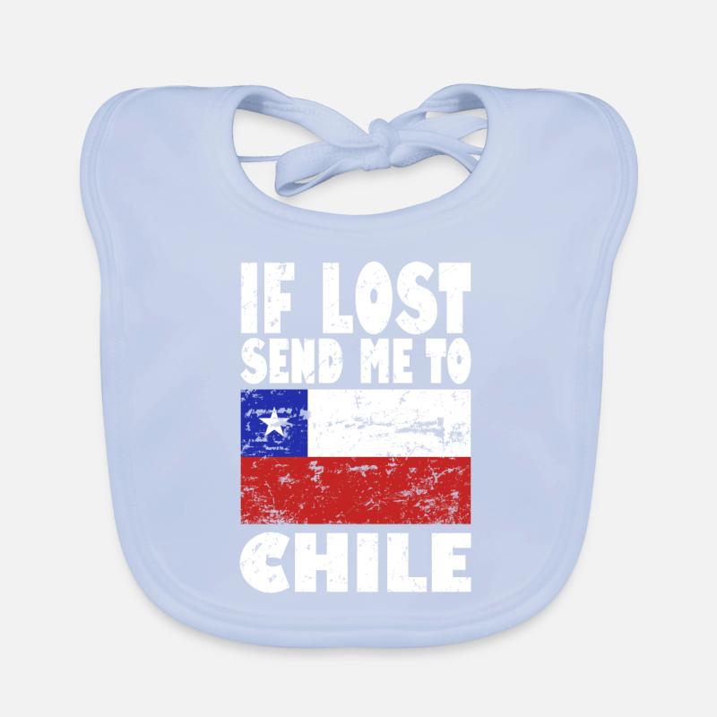 Dicton du drapeau du Chili Bavoir bio Bébé