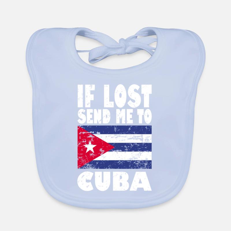 Drapeau de Cuba Bavoir bio Bébé