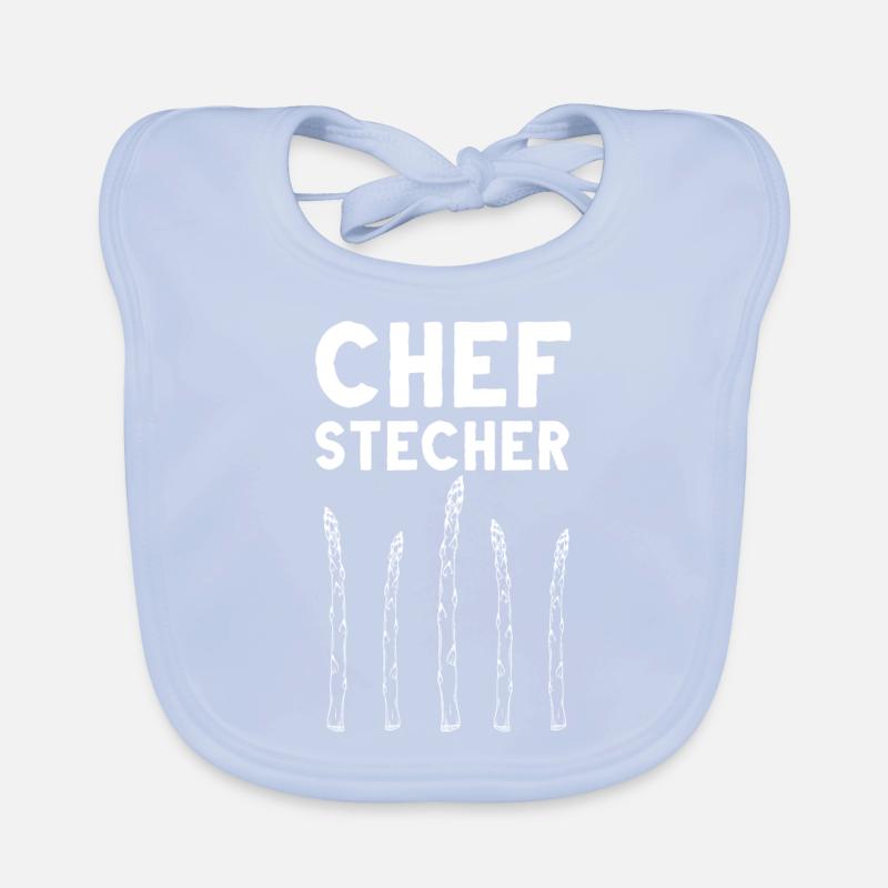 Chefstecher Spargelstecher Spargelernte Bauer Baby Bio-Lätzchen