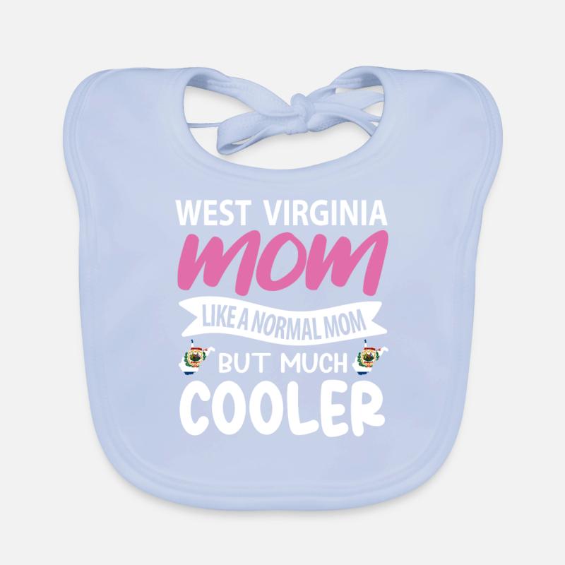 Cadeau de mère de Virginie-Occidentale Bavoir bio Bébé