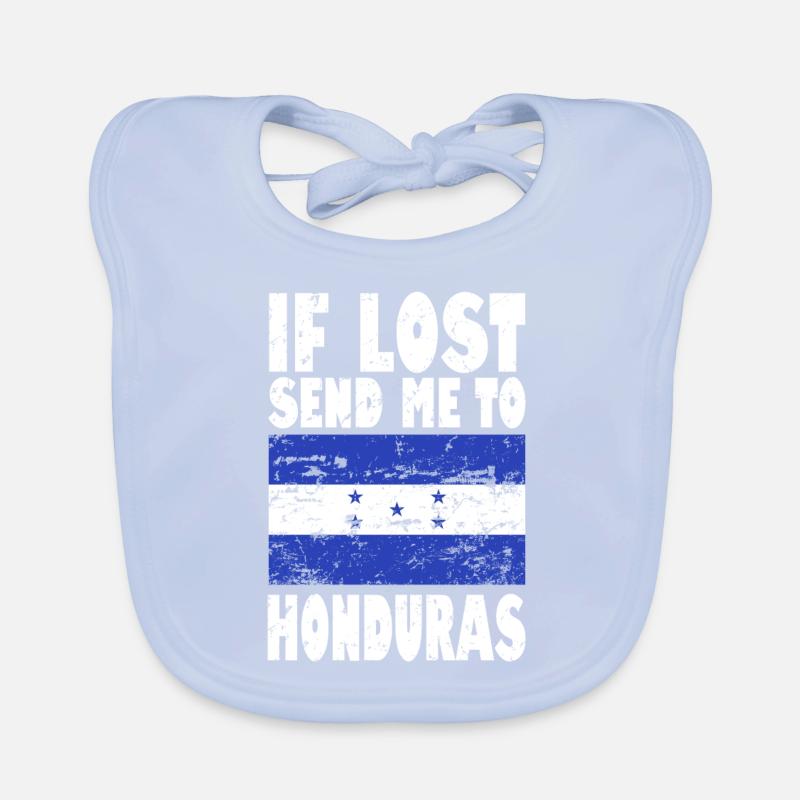 Drapeau du Honduras Bavoir bio Bébé