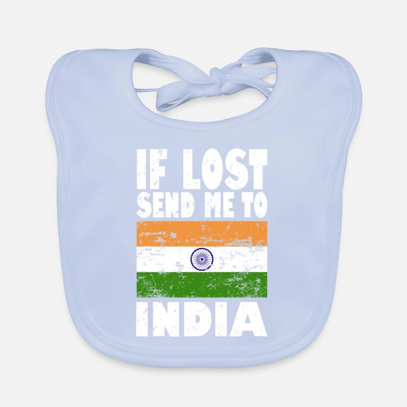 Drapeau de l’Inde Bavoir bio Bébé