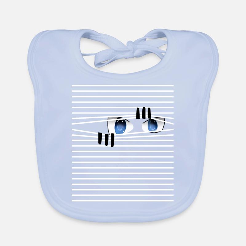 Eyes Open - Surveillance Spy Curious Organic Baby Bibs