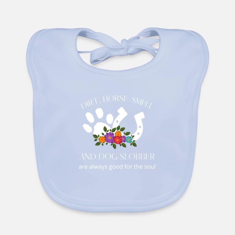 Odeur de cheval et chien Slobber Animaux de compagnie Mèmes Tren Bavoir bio Bébé