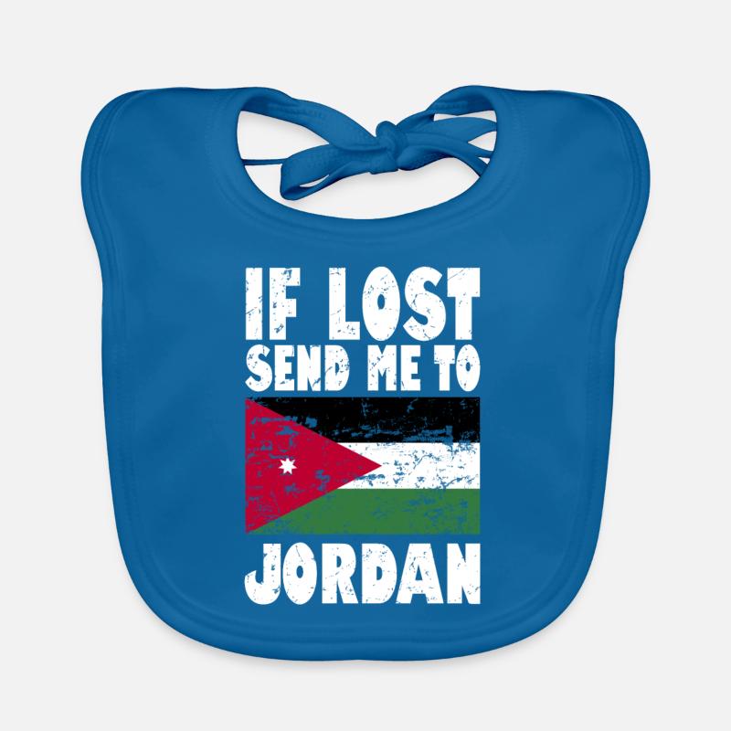Drapeau de Jordanie Bavoir bio Bébé