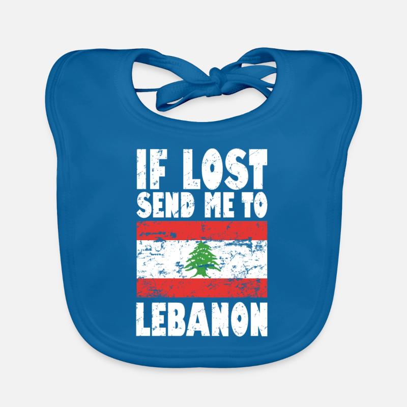 Drapeau du Liban Bavoir bio Bébé