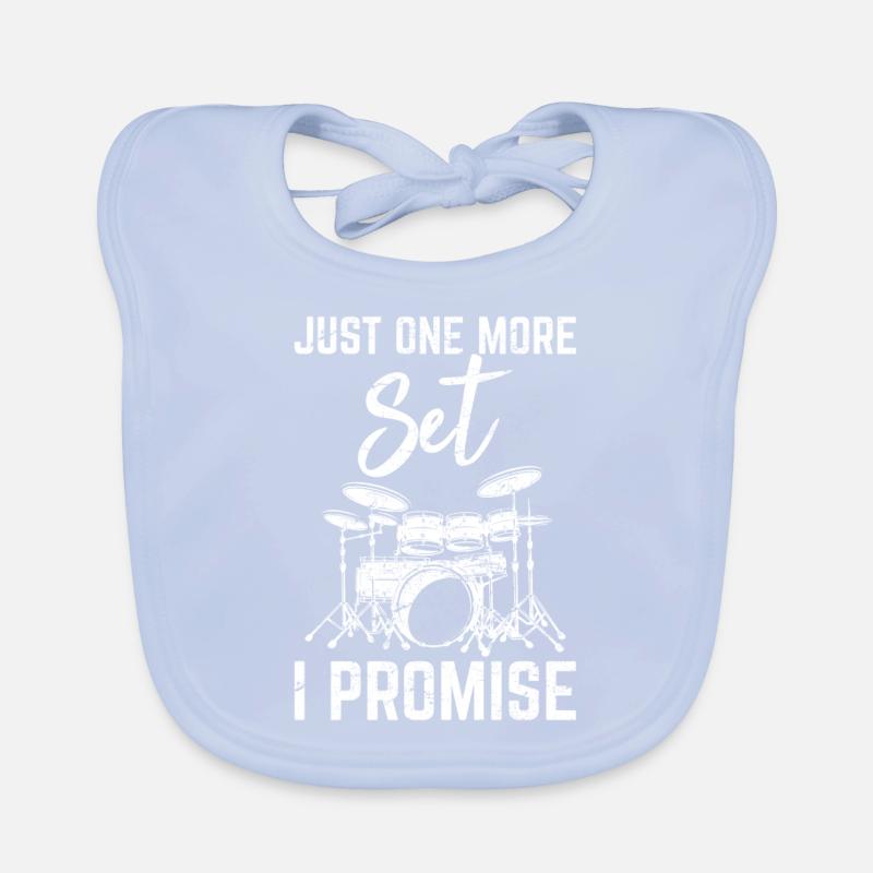 Juste un set de plus que je promets drôle batteur Percussi Bavoir bio Bébé