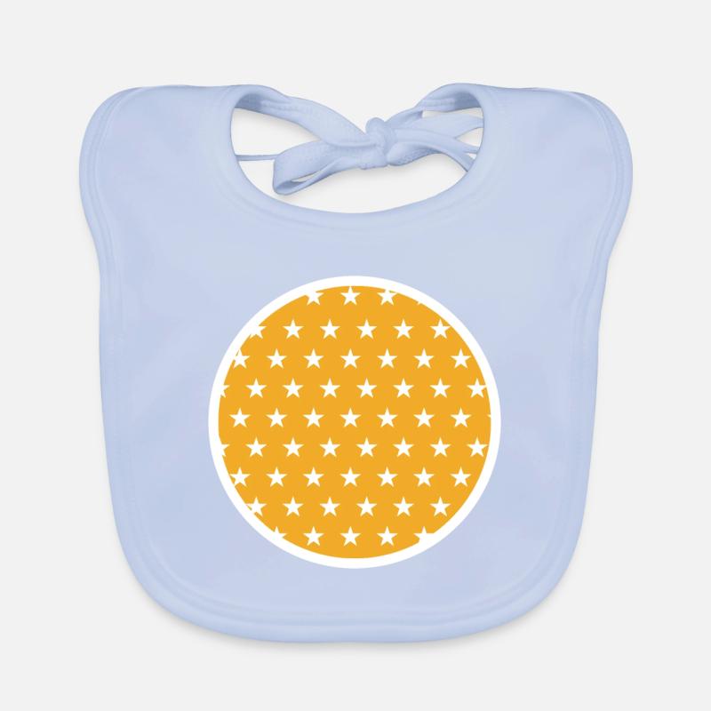 Geometry Pattern Circle Stars Organic Baby Bibs