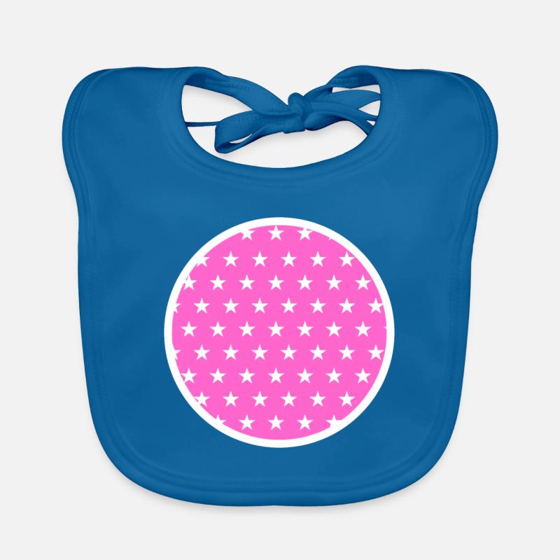 Circle Star Pattern Organic Baby Bibs