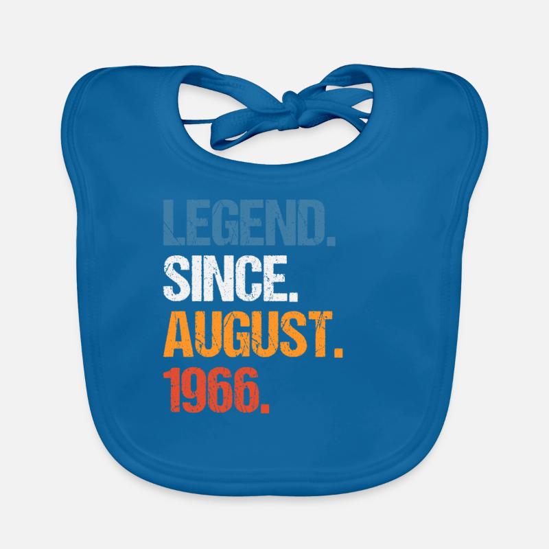 Legend Since August 1966 Geburtstag Baby Bio-Lätzchen