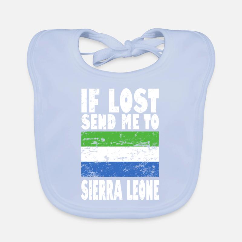 Drapeau de la Sierra Leone Bavoir bio Bébé