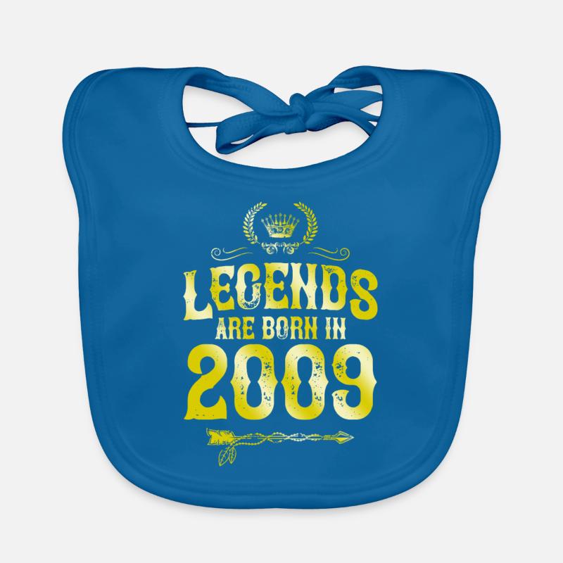 Légendes de 2009 nées en Bavoir bio Bébé