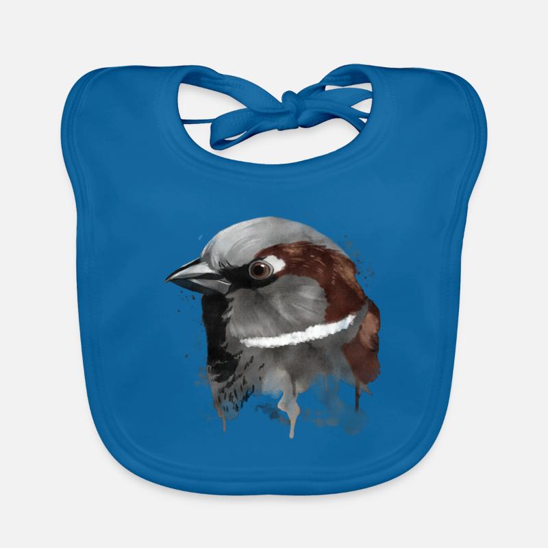 Splash Bird Sparrow Organic Baby Bibs