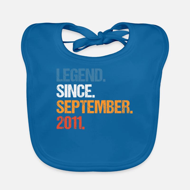 Legend Since September 2011 Birthday Organic Baby Bibs