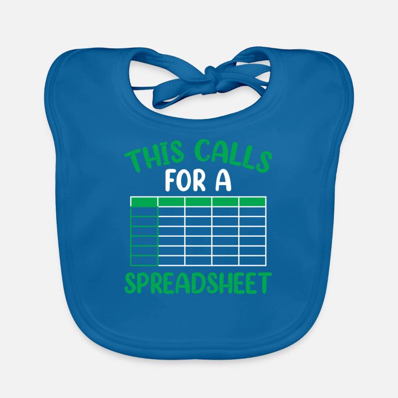 This Requires A Spreadsheet Table Accountant Organic Baby Bibs