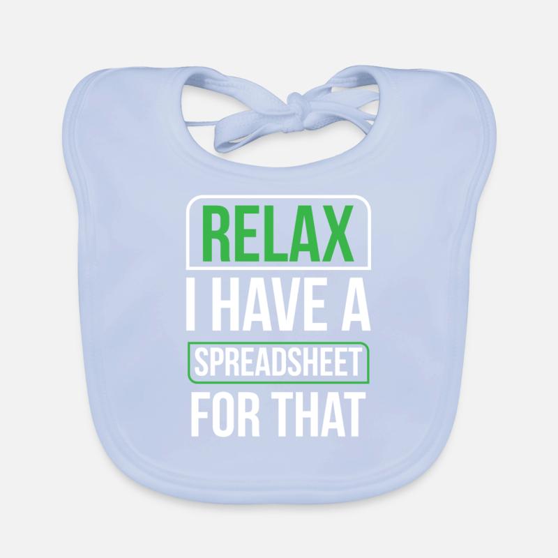 Entspannen Sie Sich Ich Habe Ein Spreadsheet Dafür Baby Bio-Lätzchen