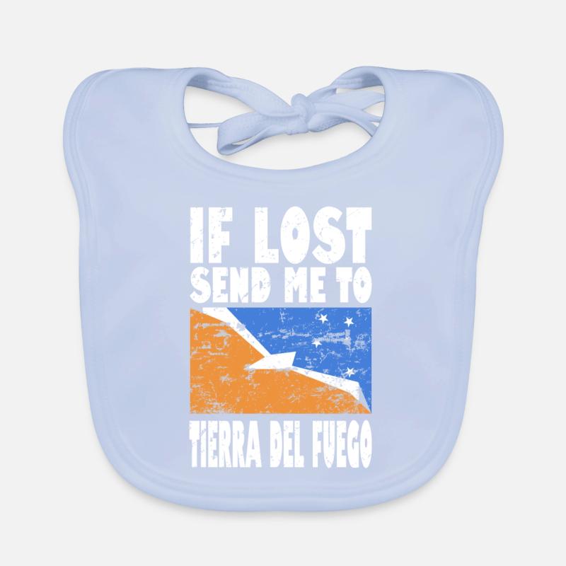 Drapeau de la Terre de Feu Bavoir bio Bébé