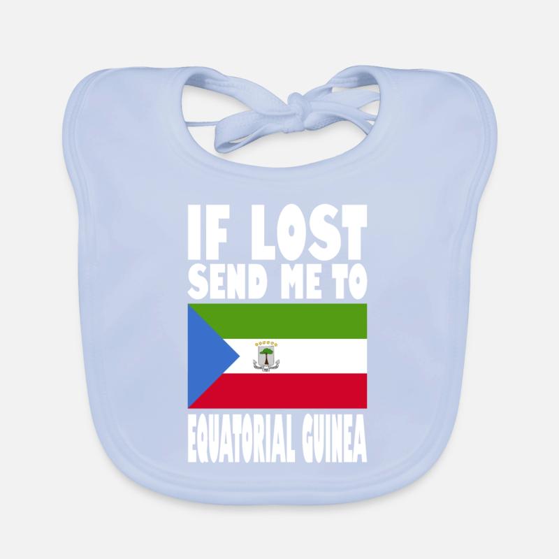 Drapeau de la Guinée équatoriale Bavoir bio Bébé