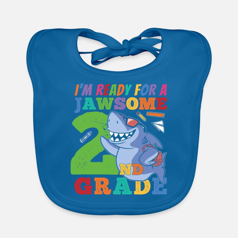 Second Grader Awesome Back to School Gift Idea Organic Baby Bibs