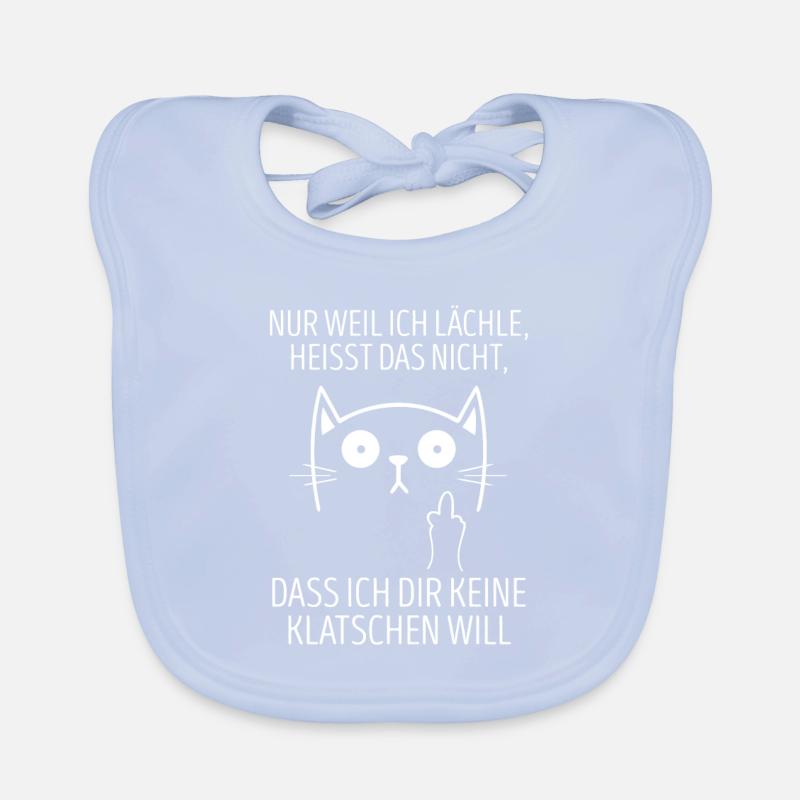 Wenn ich lächle heißt nicht dir keine klatschen Baby Bio-Lätzchen
