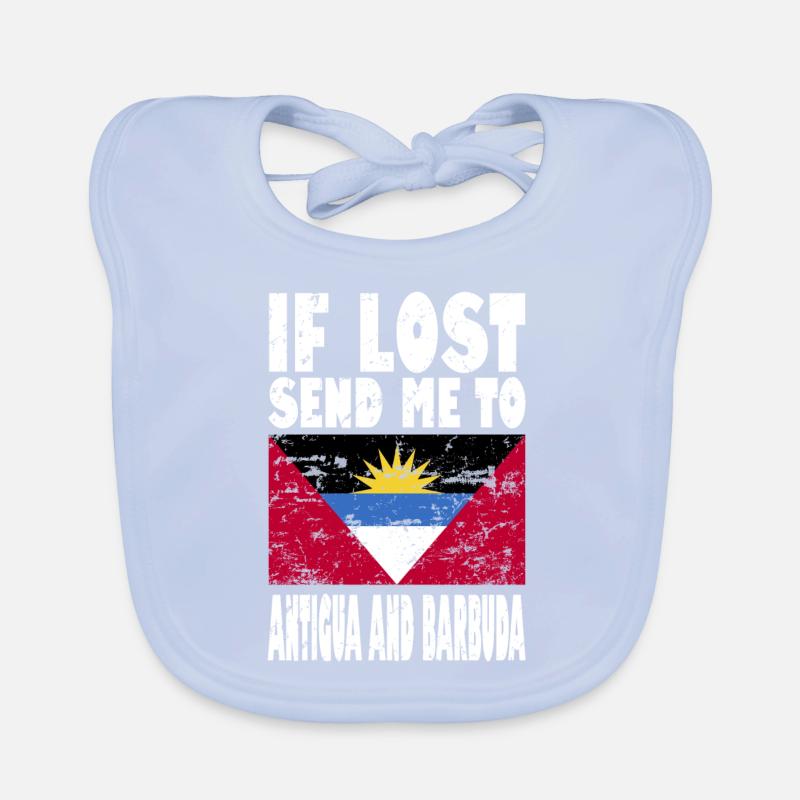 Drapeau d’Antigua-et-Barbuda Bavoir bio Bébé