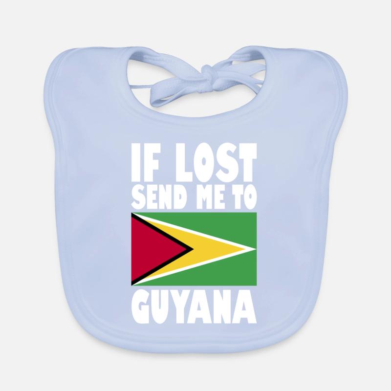 Drapeau du Guyana Bavoir bio Bébé