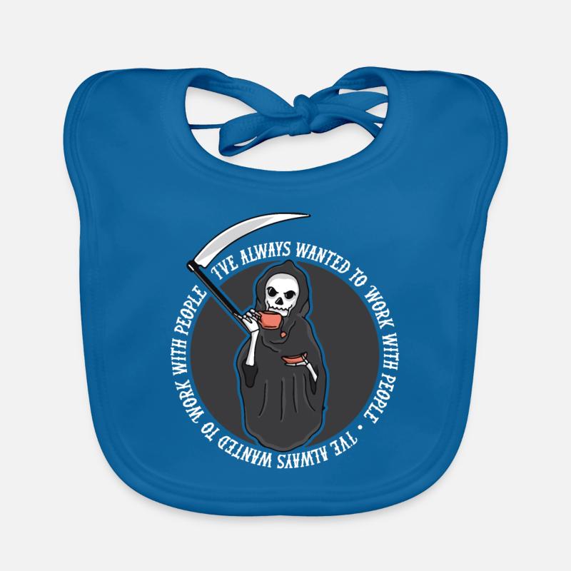 Grim Reaper Kaffee Baby Bio-Lätzchen