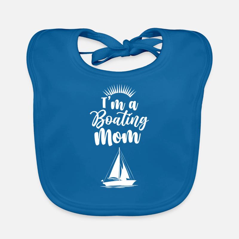 Ich Bin Eine Boot Fahrende Mutter Yacht Bootfahren Baby Bio-Lätzchen