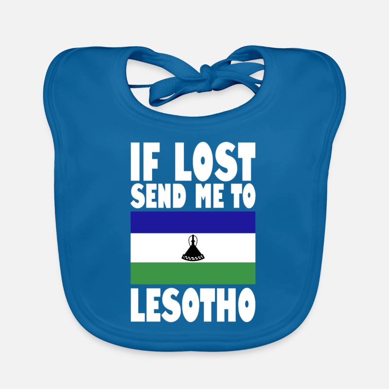 Dicton du drapeau du Lesotho Bavoir bio Bébé