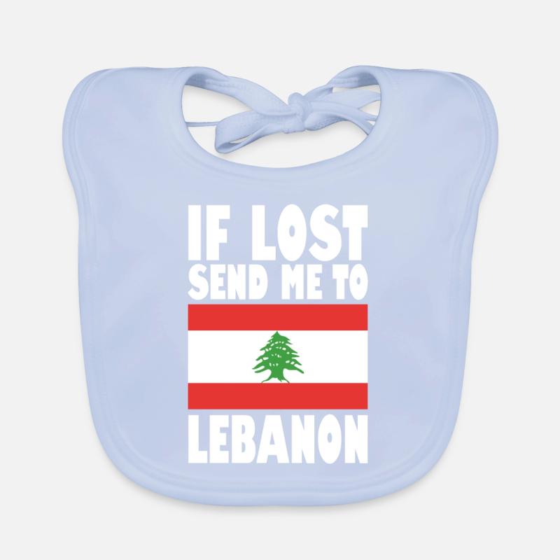 Drapeau du Liban Bavoir bio Bébé