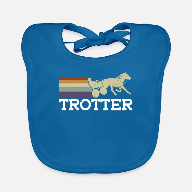 Traber - Cheval de course de chevaux Bavoir bio Bébé
