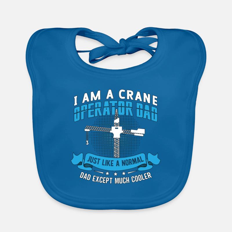Crane operator Work Construction worker Crane driver Gift Organic Baby Bibs