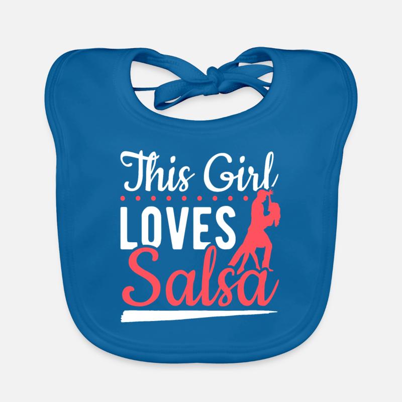Latin Dancing Dieses Mädchen liebt Salsa Baby Bio-Lätzchen