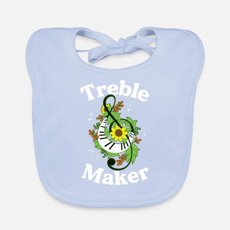 Treble Maker Lustiger Musiker Geschenk Treble Clef Baby Bio-Lätzchen