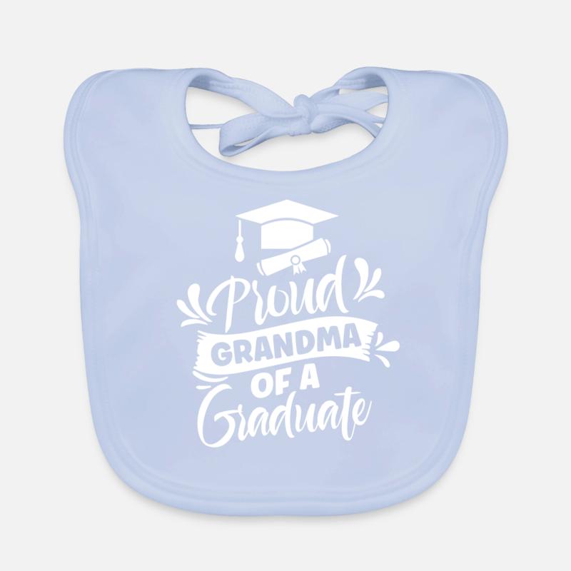 Stolze Großmutter Eines Absolventen Absolvent Baby Bio-Lätzchen
