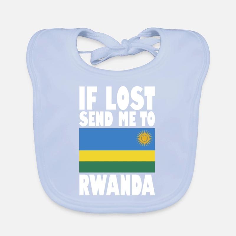 Drapeau du Rwanda Bavoir bio Bébé