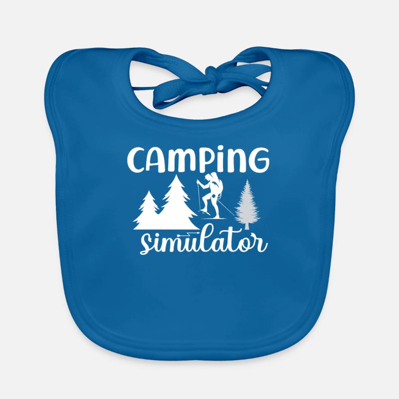 Camping Simulator Organic Baby Bibs