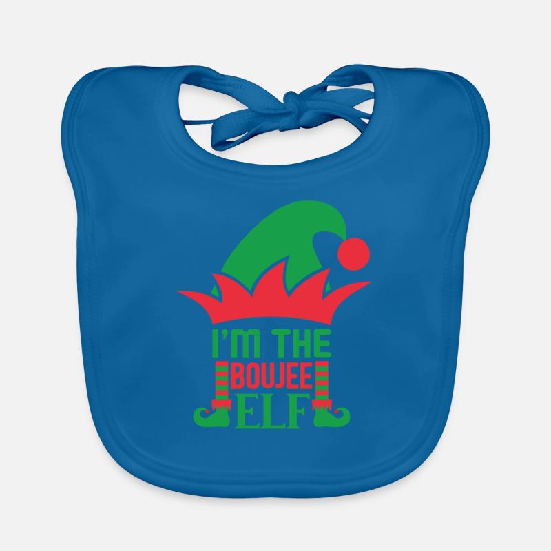 Je suis le Boujee Elf Norwegian Pattern Bavoir bio Bébé