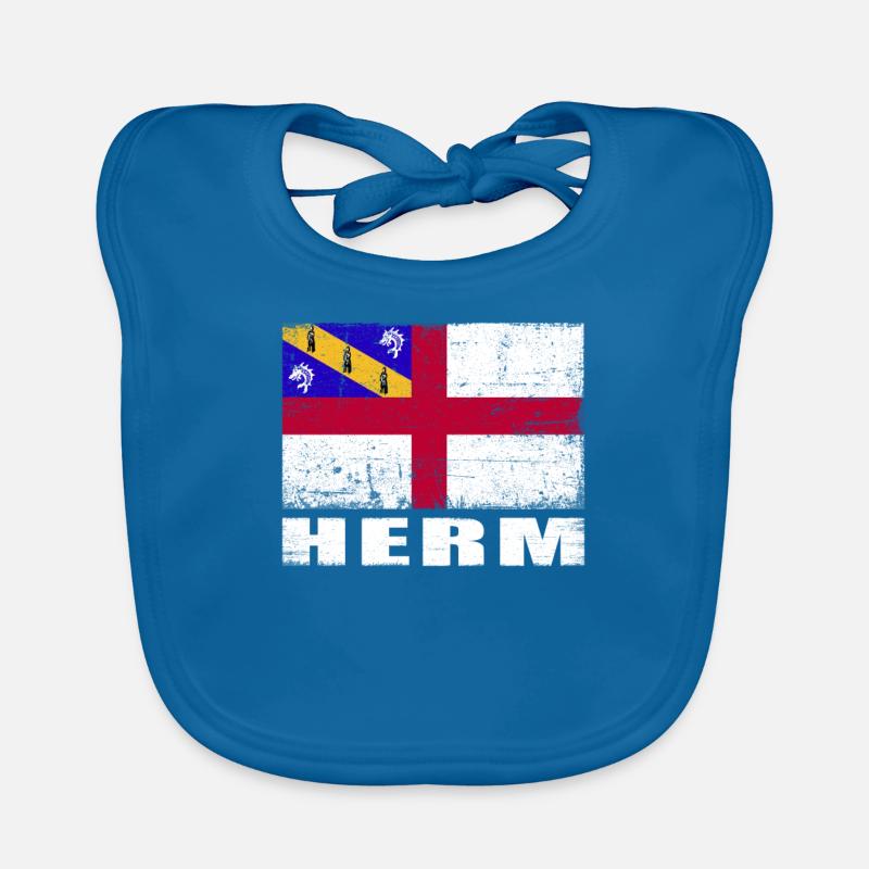 Drapeau Herm Grunge Drapeau Herm Bavoir bio Bébé