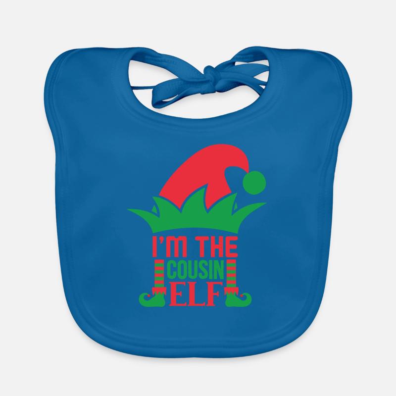I'm the cousin elf Organic Baby Bibs