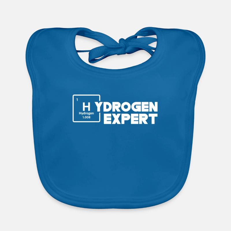 Hydrogen Expert Energy Hydrogen Element Organic Baby Bibs