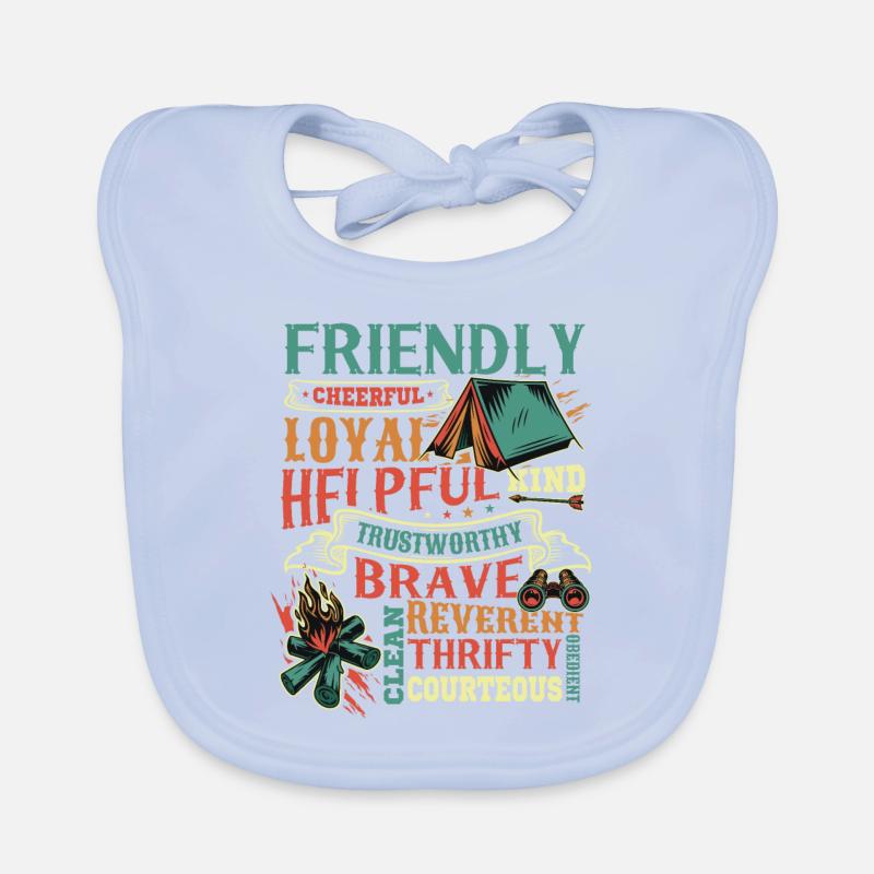 Scout Character Traits Scouting Organic Baby Bibs