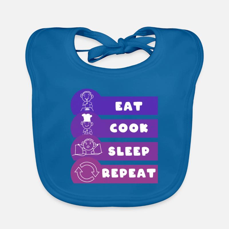 Eat Cook Sleep Repeat Baby Bio-Lätzchen