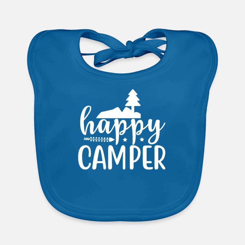 Glückliche Camper Wandershirt Baby Bio-Lätzchen