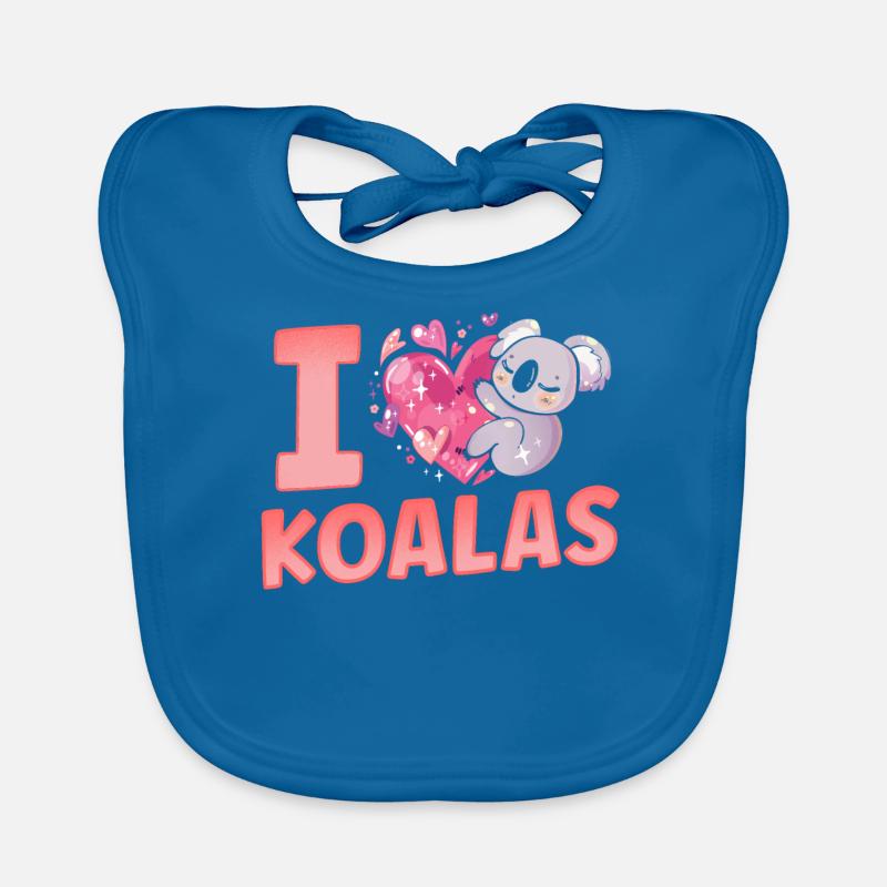 J’aime Koalas Doux Koala Animal Koala Ours Bavoir bio Bébé