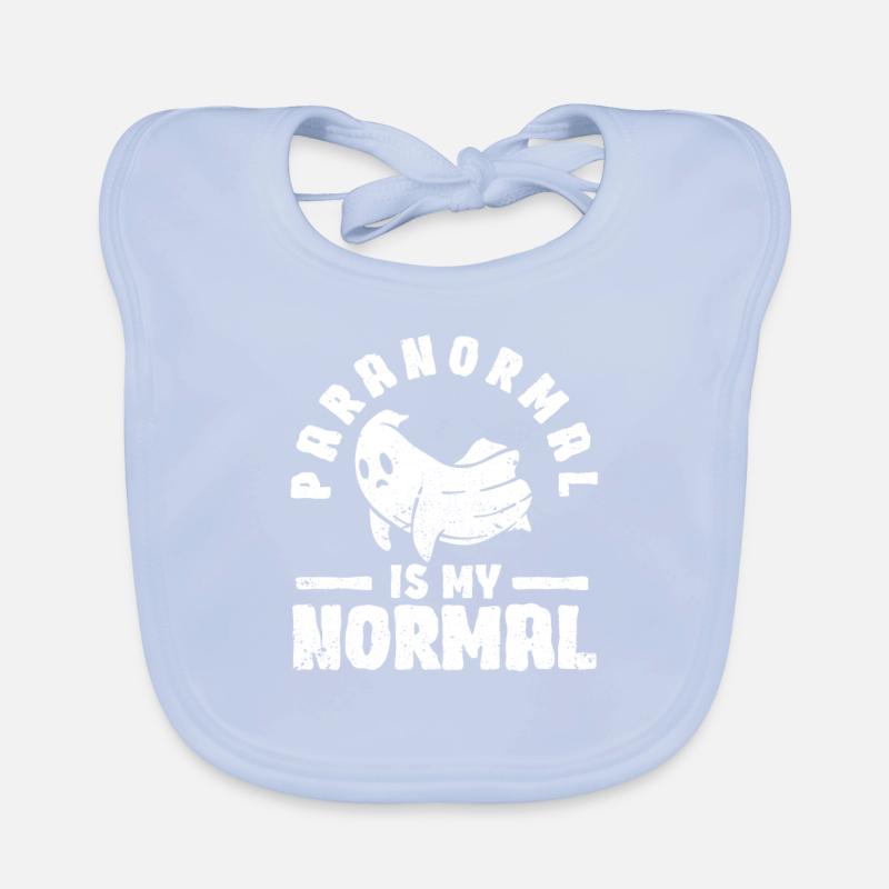 Paranormal est mon Halloween drôle normal Bavoir bio Bébé