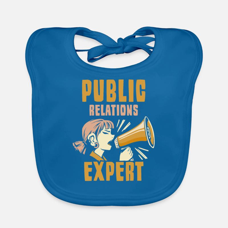 Public Relations Experte Beruf PR Job Baby Bio-Lätzchen