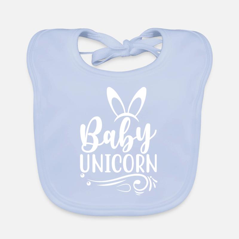 Bébé Einhorn Licorne Bavoir bio Bébé