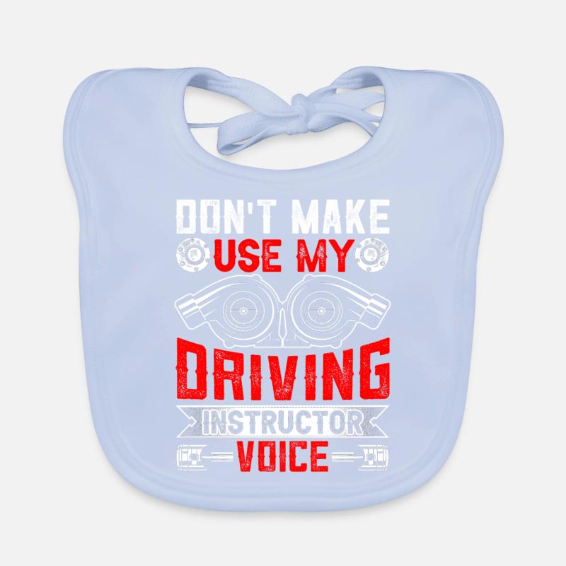 Mon instructeur de conduite Voice Driving Instructor Voice Profession Bavoir bio Bébé