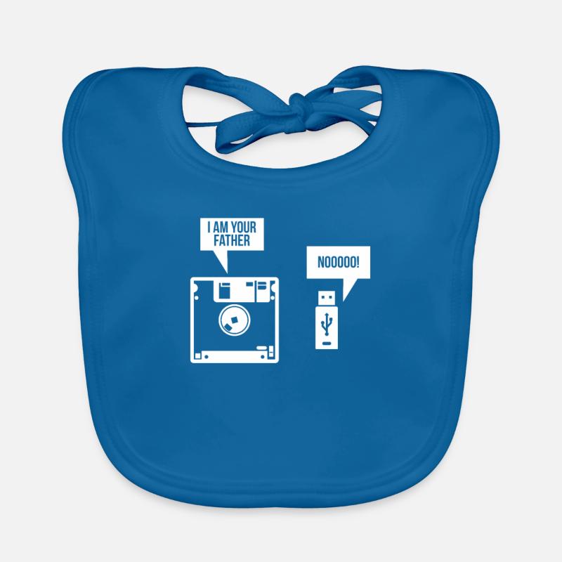 USB-Diskette Ich bin dein Vater Computer Nerd Baby Bio-Lätzchen